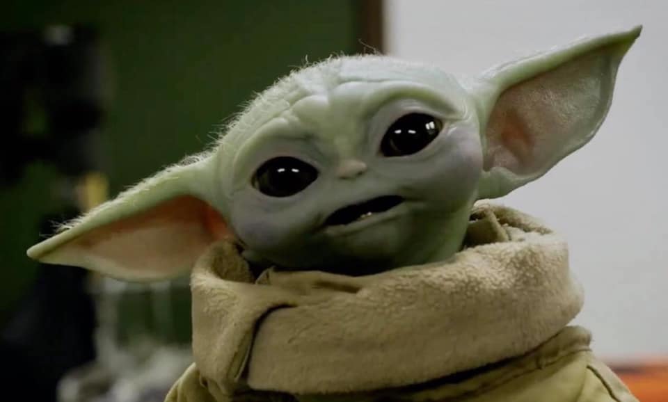 The meme features an image of the Star Wars character Yoda from a young age, known as "Baby Yoda" or "The Child" from the Disney+ series "The Mandalorian". The image shows Baby Yoda looking shocked or surprised, with a caption that reads "When you realize you've been watching the same 10 hours of cat videos for the past 3 days". The meme is a humorous take on the idea of getting sucked into a loop of mindless entertainment.